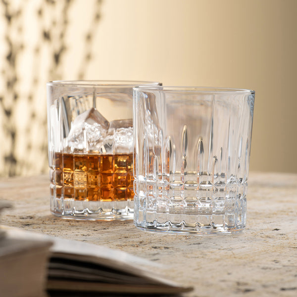 Belleek Galway Crystal Liffey DOF/Whiskey Pair