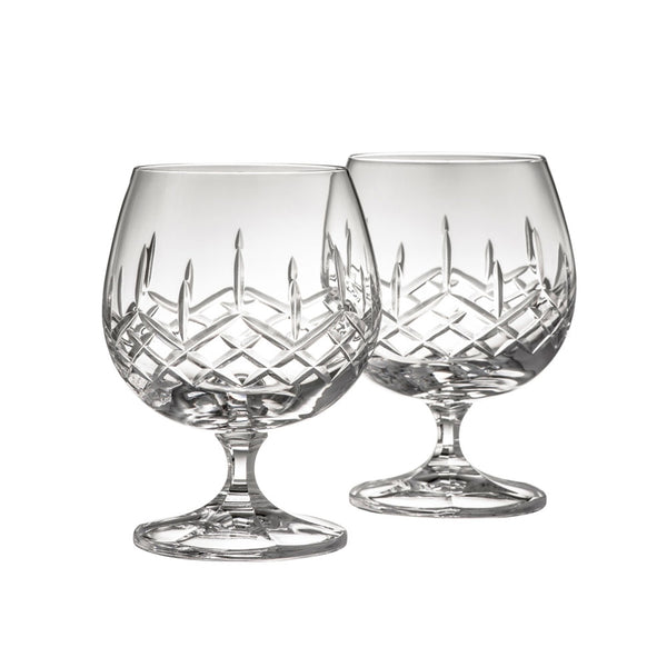 belleek Galway Crystal Longford Brandy Pair