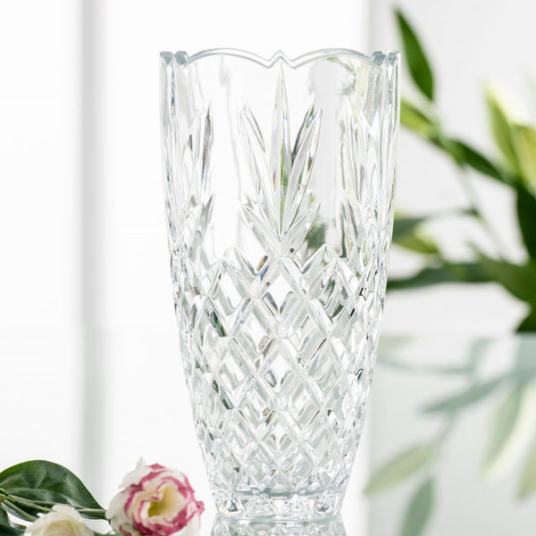 Belleek Galway Crystal Renmore 10" Vase