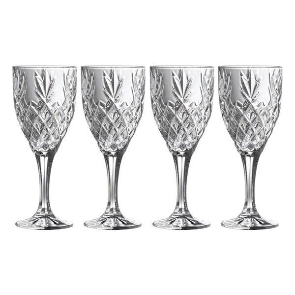 belleek Galway Crystal Renmore Goblet Set