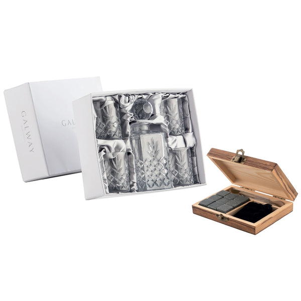 belleek Galway Crystal Renmore Whiskey Pack