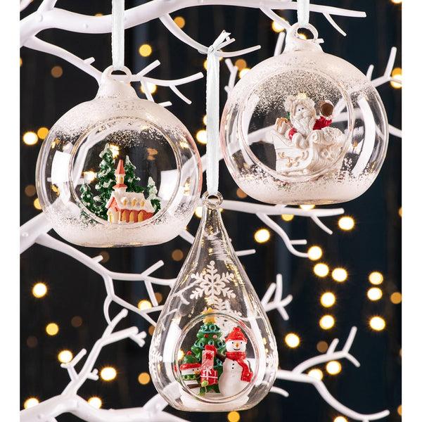 Belleek Galway Living Church Scene Hanging Bauble