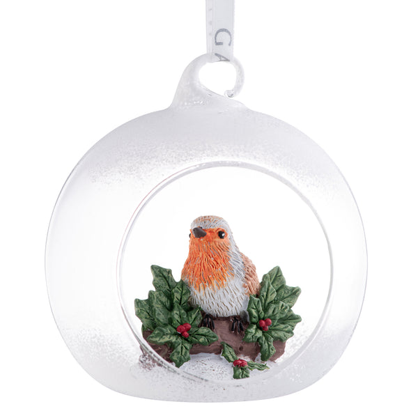 belleek Galway Living Robin Hanging Bauble
