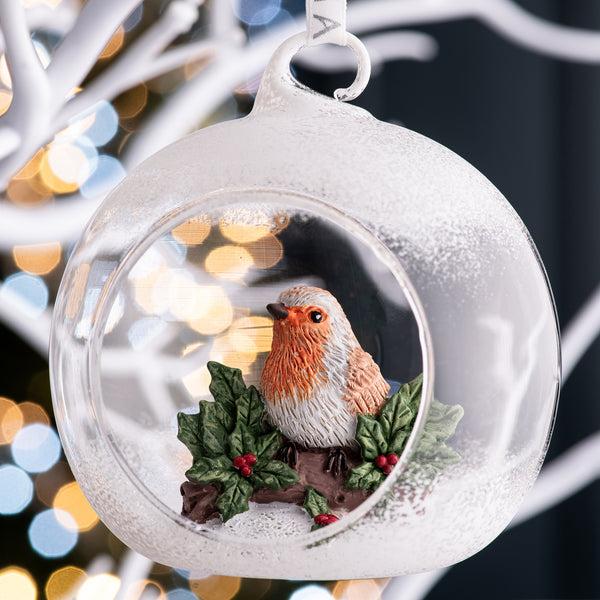 Belleek Galway Living Robin Hanging Bauble