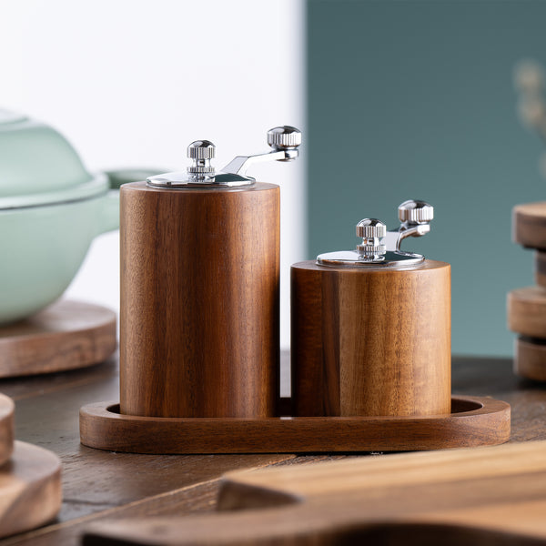 Belleek Belleek Living Acacia Salt & Pepper Mill Grinder Set
