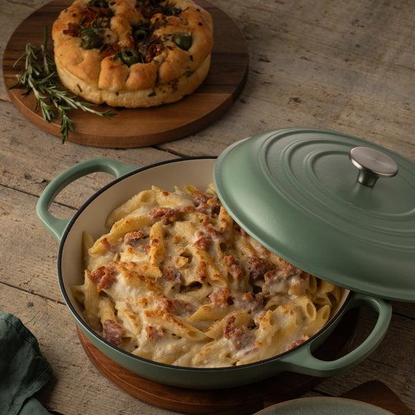 Belleek Belleek Living Cast Iron Shallow Covered Casserole