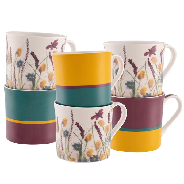 belleek Belleek Living Dreamy Meadow 6 Piece Mug Set