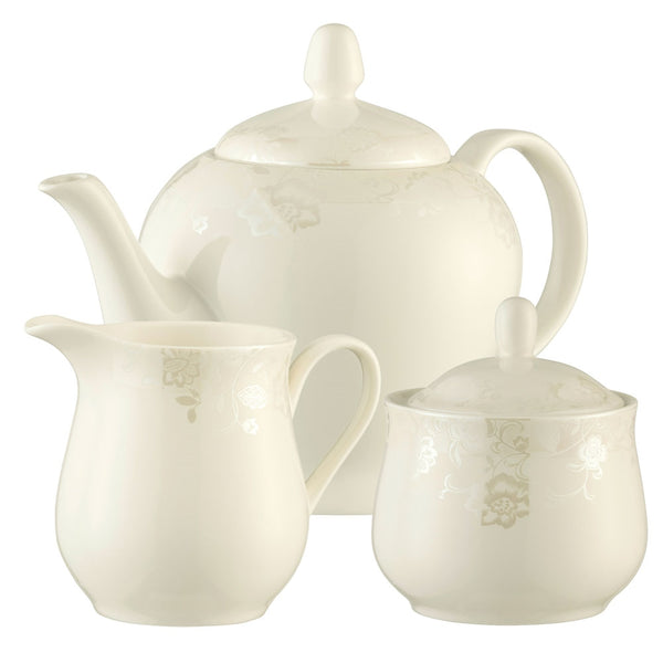 belleek Belleek Living Evermore Teapot Sugar & Cream Set