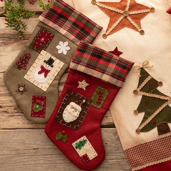 Belleek Belleek Living Natural Applique Christmas Stocking