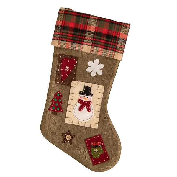 belleek Belleek Living Natural Applique Christmas Stocking
