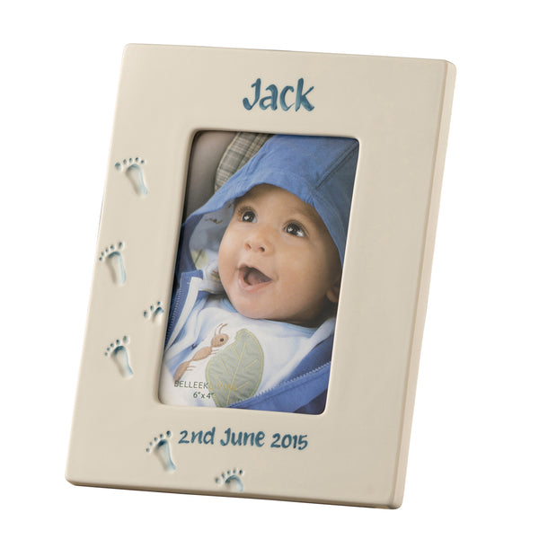 belleek Belleek Living Personalised Precious Memories 6x4 Frame Blue