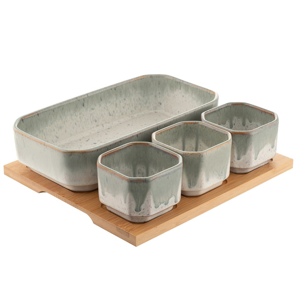 belleek Belleek Living Tivoli Serving Set Bamboo Board
