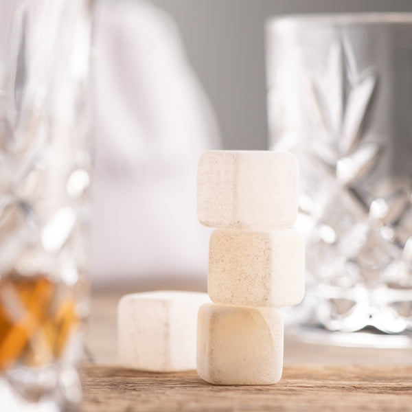 Belleek Galway Crystal Cooling Stones Set Of 4 - White Jade