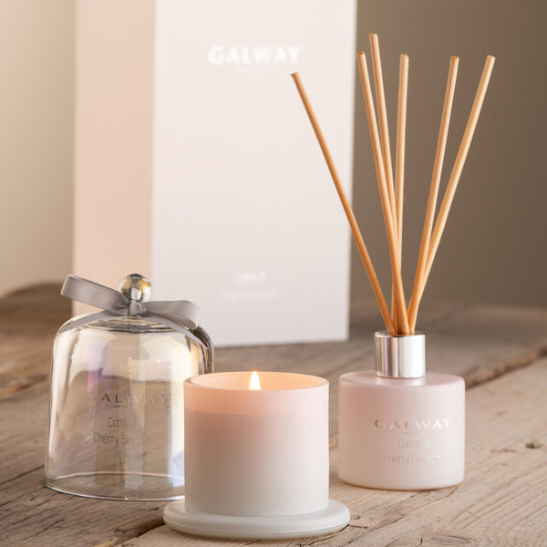 Belleek Galway Crystal Cotton And Cherry Blossom Gift Set