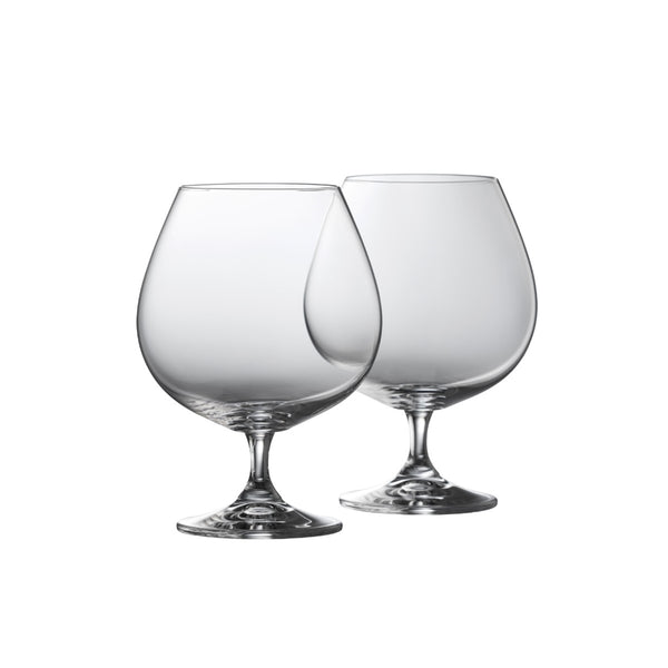 belleek Galway Crystal Elegance Balloon Brandy Pair