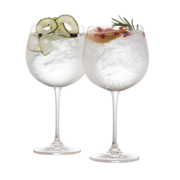 belleek Galway Crystal Elegance Gin and Tonic Glass Pair