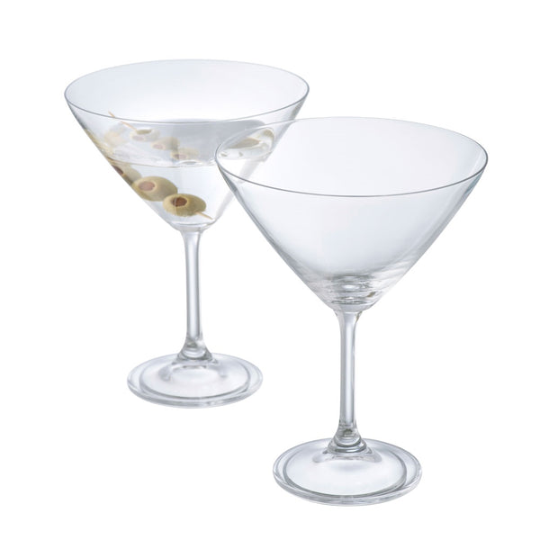 belleek Galway Crystal Elegance Martini / Cocktail Pair