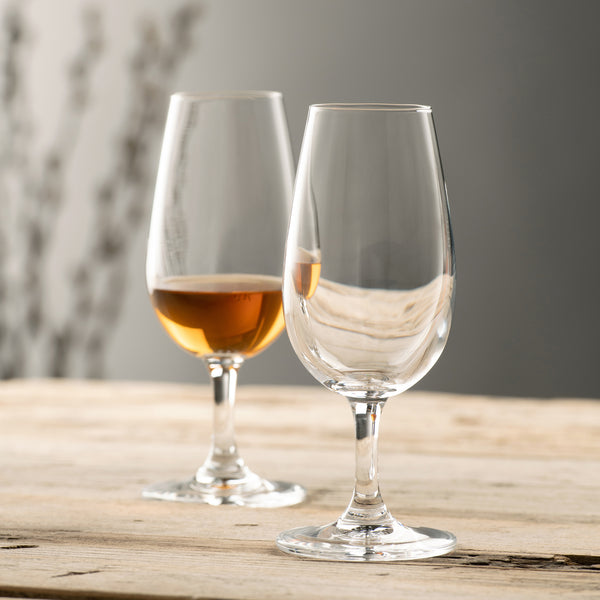 Belleek Galway Crystal Elegance Stemmed Tasting Glass Pair
