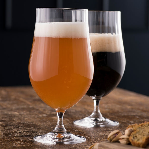 Belleek Galway Crystal Erne Craft Beer / Cocktail Glasses Pair