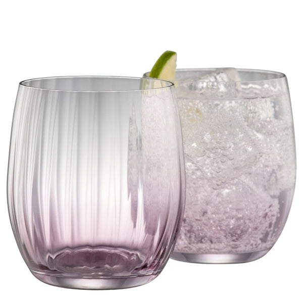 belleek Galway Crystal Erne Tumbler Set of 2 in Amethyst