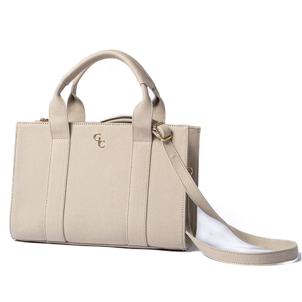 belleek Galway Crystal Fashion Medium Tote Oat Canvas