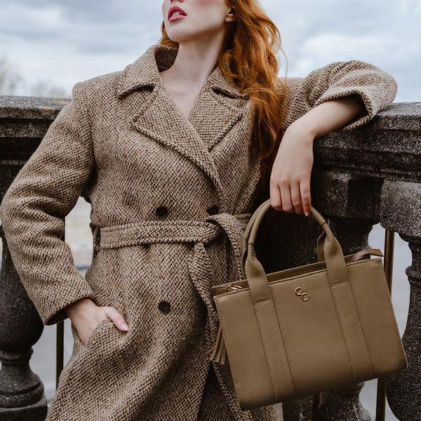 Belleek Galway Crystal Fashion Medium Tote Sand Canvas