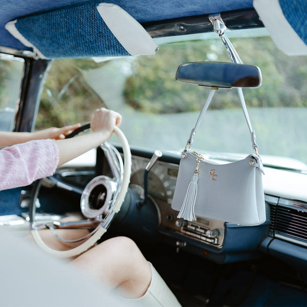 Belleek Galway Crystal Fashion Mini Shoulder Bag Cloud Grey