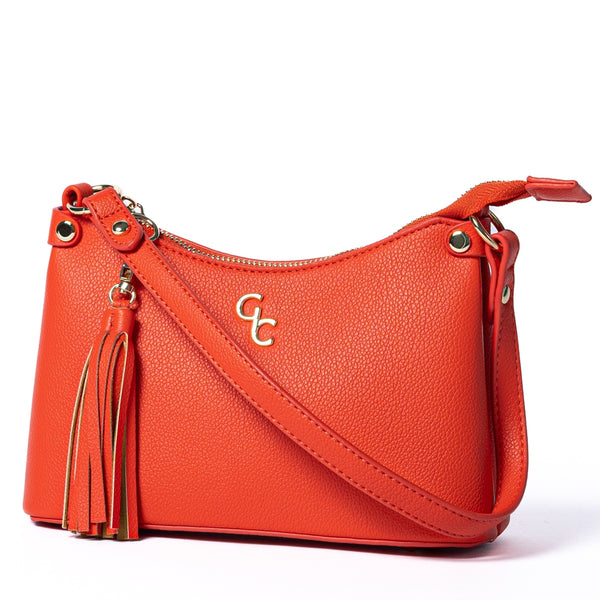 belleek Galway Crystal Fashion Mini Shoulder Bag Vermillion