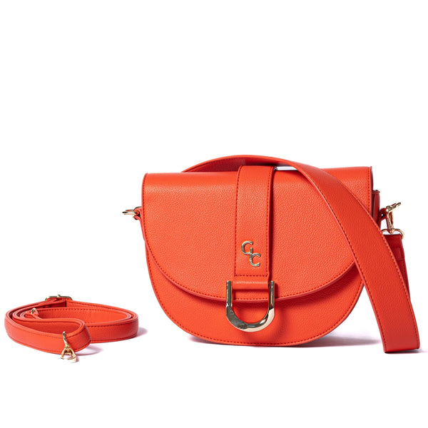 Belleek Galway Crystal Fashion Saddle Bag Vermillion