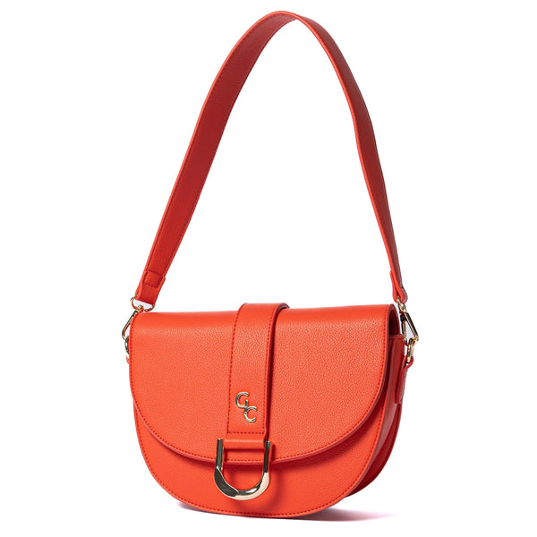 belleek Galway Crystal Fashion Saddle Bag Vermillion