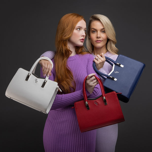 Belleek Galway Crystal Fashion Top Handle Handbag - Red