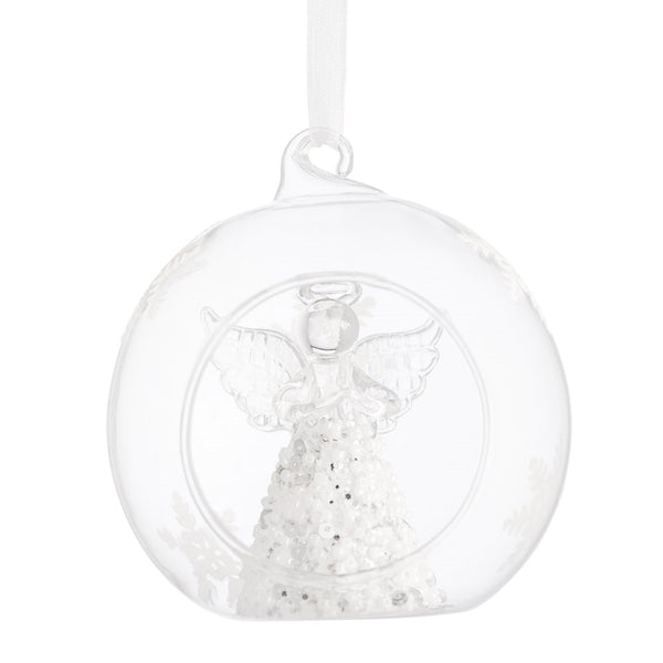 belleek Galway Living Angel Hanging Bauble Ornament