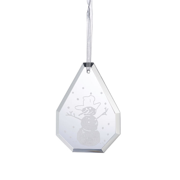 belleek Galway Living Droplet Snowman - Hanging Ornament