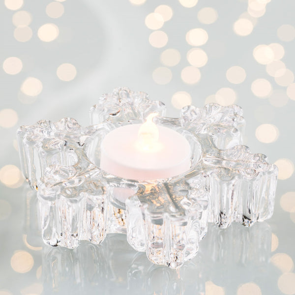 Belleek Galway Living Snowflake Votive (LED Tealight)