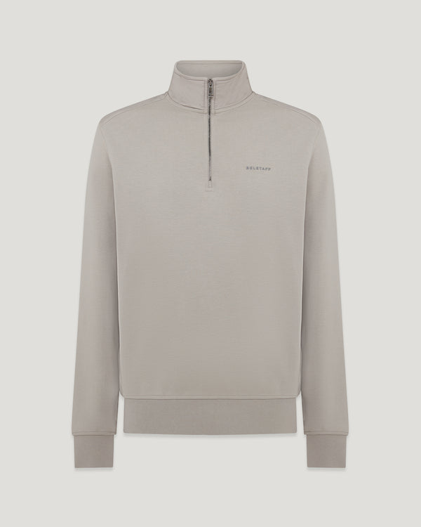 belstaff alloy quarter zip sweatshirt