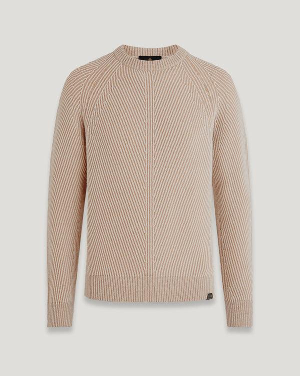 belstaff centenary rib crewneck jumper