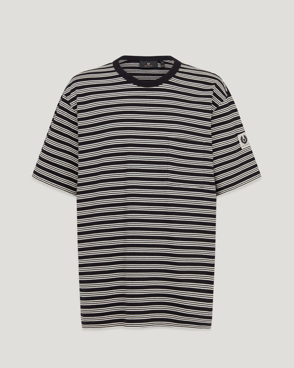 belstaff drum t-shirt- rail stripe