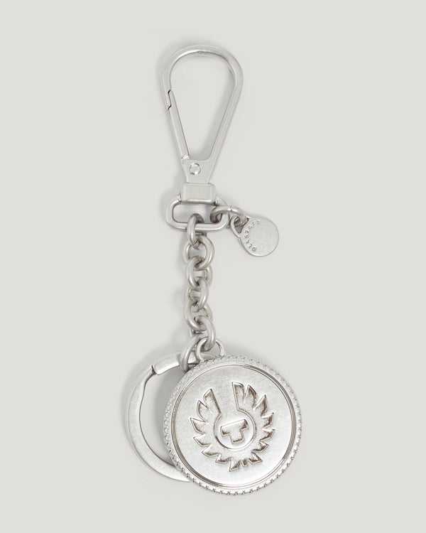 belstaff harding metal keyring