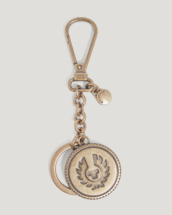 belstaff harding metal keyring