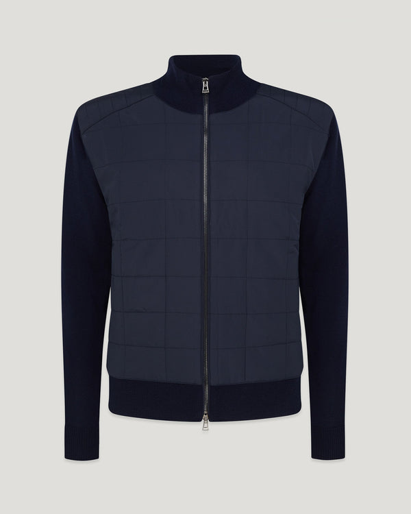 belstaff kelbrook zip cardigan