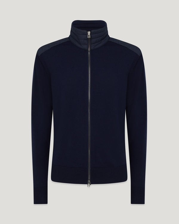 belstaff kelby zip cardigan
