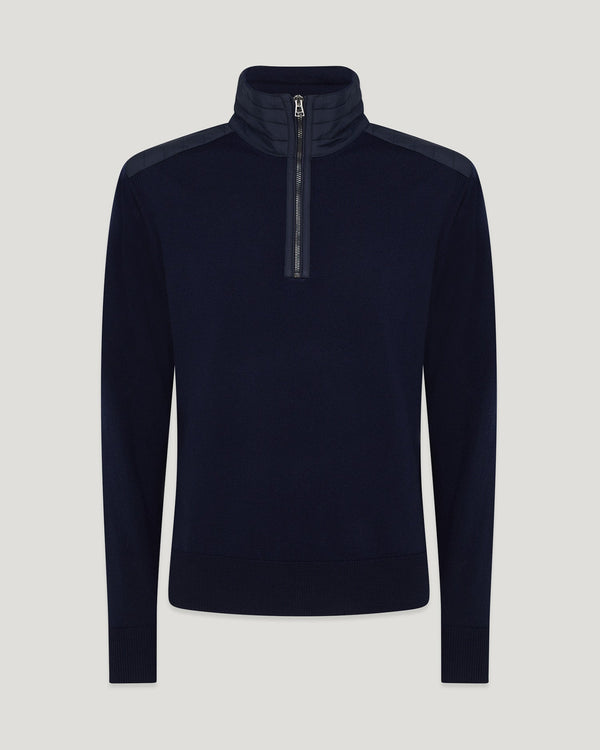 belstaff kilmington quarter zip jumper