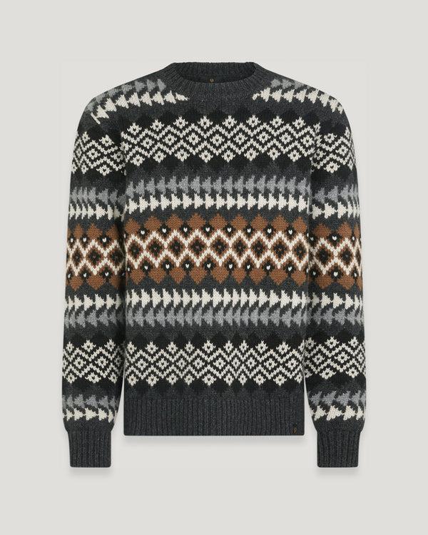 belstaff thistle fair isle jumper