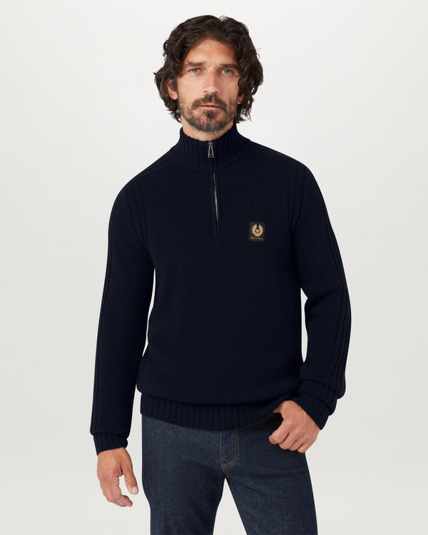 Belstaff Watch Quarter Zip Jumper