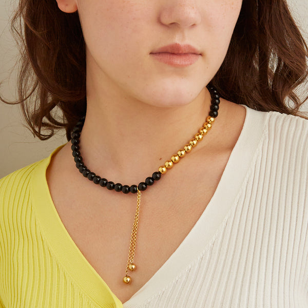 Ben Amun Black And Tan Necklace