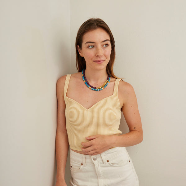 Ben Amun Blue Motorcycle Necklace