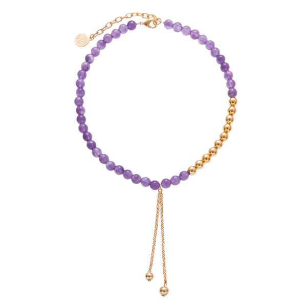 ben amun Purple Crown Necklace