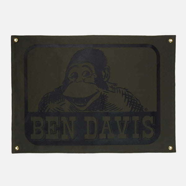 ben davis Canvas Banner - Olive Duck