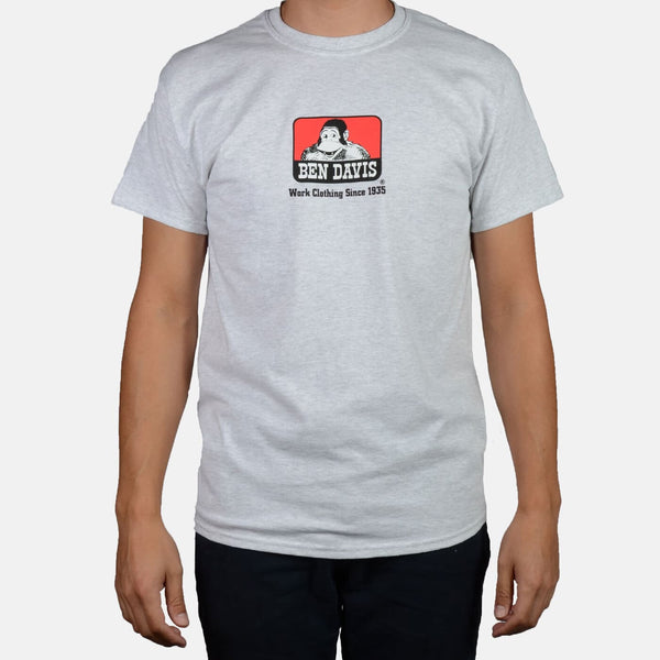 ben davis Classic Logo T-Shirt - Ash Grey