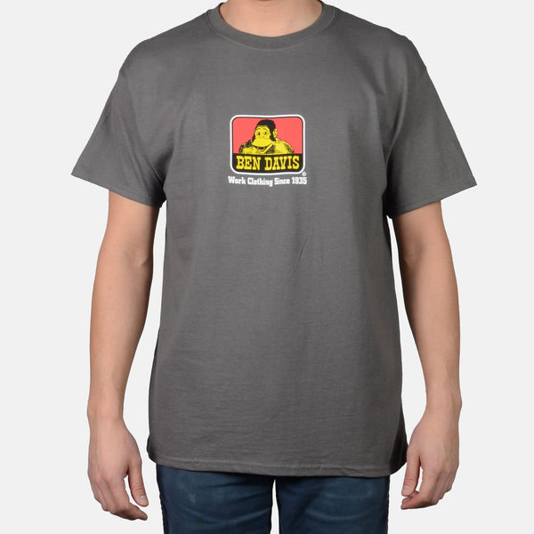ben davis Classic Logo T-Shirt - Charcoal